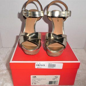 New Coach Dani Mirror Metallic High Heels